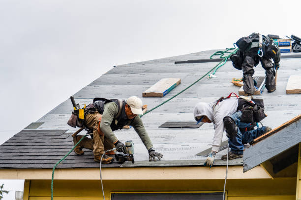 Professional Metal Roofing technician working in Basom, NY